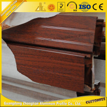 Fabricante Wood Grain Aluminium Silding Ventana y puerta